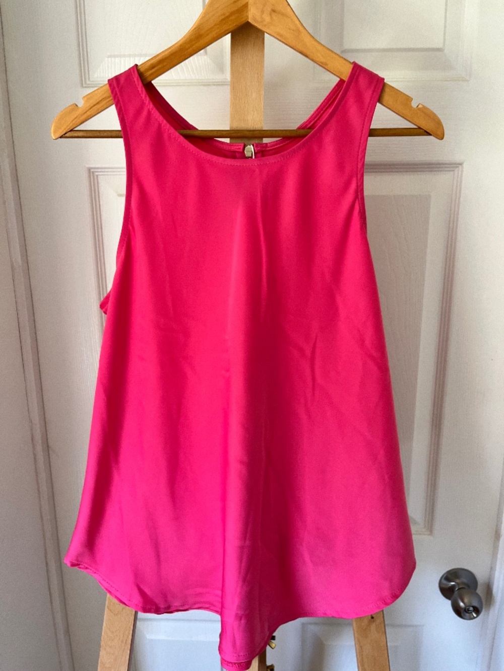 Pink Satin Tank